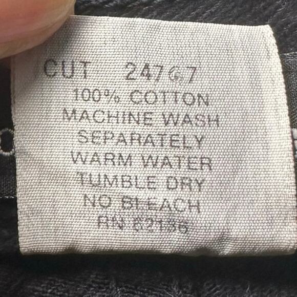 Vtg 80s Guess Georges Marciano Jeans Sz 28 *25x26 Black Denim Tapered Ankle Zip - Picture 14 of 15